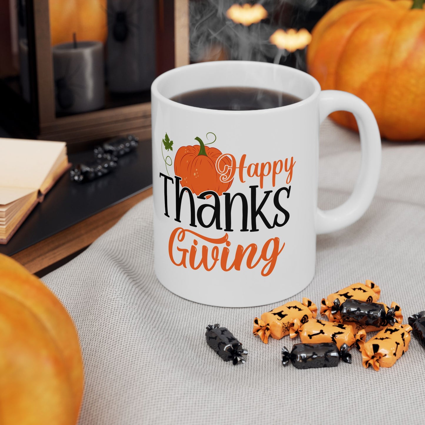 Happy Thanksgiving | Ceramic Mug, (11oz, 15oz)